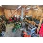 Barnstead garage and house tools metal machines tractors firefighter items antiques and more