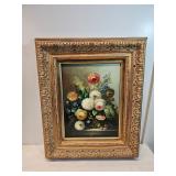 Still Life Oil Painting On Board Signed Sherman  Still Life Oil Painting On Board Signed Sherman