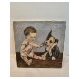 George Briard Mid Century Glass Appetizer Tray George Briard Mid Century Glass Appetizer Tray