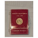 Bicentennial 10k Gold Coin Bicentennial 10k Gold Coin