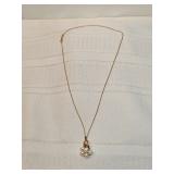 14k Gold Necklace With Pearls  14k Gold Necklace With Pearls