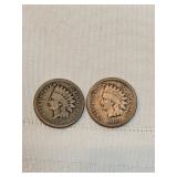 Pair Of 1859 Indian Head Pennies Pair Of 1859 Indian Head Pennies