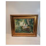 Oil Painting On Canvas Signed Gulley Oil Painting On Canvas Signed Gulley