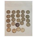 Vintage Nickels Lot Of 24 Vintage Nickels Lot Of 24