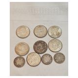 Canadian Silver Coins Lot Canadian Silver Coins Lot
