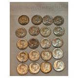 20 Silver Clad Kennedy Half Dollars 20 Silver Clad Kennedy Half Dollars