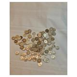 Silver Washington Quarters Unsearched Lot Of 123 Silver Washington Quarters Unsearched Lot Of 123