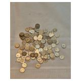 Unsearched Roosevelt Dimes Lot Of 124 Unsearched Roosevelt Dimes Lot Of 124