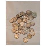 Unsearched Washington Silver Quarters Lot Of 45 Unsearched Washington Silver Quarters Lot Of 45
