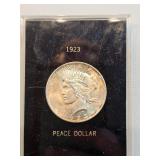 1923 Peace Dollar In Case 1923 Peace Dollar In Case