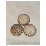 3 Silver Dollars Lot 3 Silver Dollars Lot