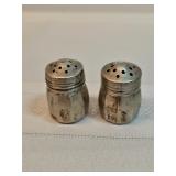 Small Sterling Silver Salt And Pepper Shakers  Small Sterling Silver Salt And Pepper Shakers
