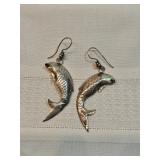 Sterling Silver Fish Earrings Sterling Silver Fish Earrings