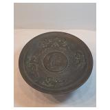 Antique Bronze Tazza Platter With Cherubs