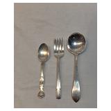 3 Sterling Pieces Lot