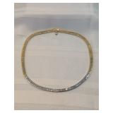 14k Gold Necklace With 45 Diamonds 