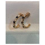 14k Gold With Topaz Earrings