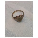 10k Gold Heart Ring