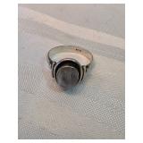 Sterling Silver And Moonstone Ring