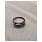 Sterling Silver And Turquoise Ring