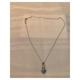 Sterling Silver Cat Necklace 