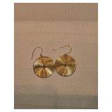 14k Gold Circle Earrings