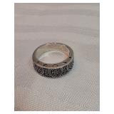 Sterling Silver Hearts Ring
