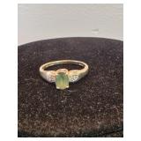 14k Gold With Emerald Ring 