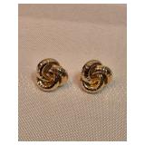 14k Gold Spiral Earrings