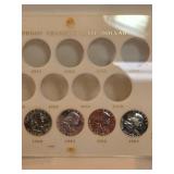 4 Franklin Half Dollar Proofs In Plastic