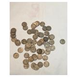 War Nickels Lot Of 64
