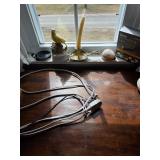 Roku, Candle stick, extension cord, yellow bird ceramic 