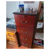 Wooden style file cabinet with key, Ink cartridges 