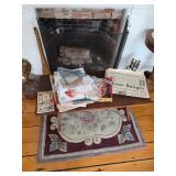 Nixon Papers, JFK papers and magazines, oriental rug