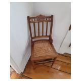 Old world Chair, Country chic, Wood chair with cane seat