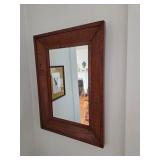 Framed wall mirror