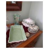 Carlton Ware Foxglove, Wedgwood Covered vegetable bowl/tureen and dishes