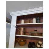 Copper pans, small bean pot