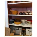 Small bean pot, tin canister, Cuisinart bread machine