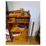 bookcase, puzzles