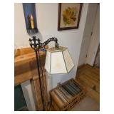 Floor lamp, records