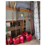 Gas Cans, Pick Axe, Lopper, Extension Ladder, Pole Saw, Push Broom
