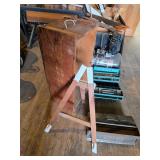 Easel, Wooden Box, Metal Tool Boxes
