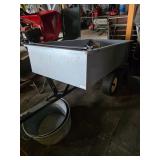 Garden Utility Trailer, Galvanized Bucket/Tubs
