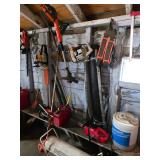 Gas Powered Leaf Blower, Weed Wacker, Reddy Heater, Electric Chainsaw, Bow Saw