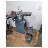 Combo Belt and Disc Sander, Compressor