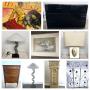 Small Mid-Century, Postmodern and Statement Art Auction  Bidding Ends 4/19  Pickup 4/21