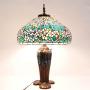 Roseville online auction with collection of tiffany style lamps Asian decor & more