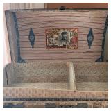 Camel Back Trunk Inside and shelf