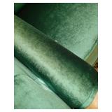 Beautiful EMERALD GREEN  crushed velvet sofa in mint condition !